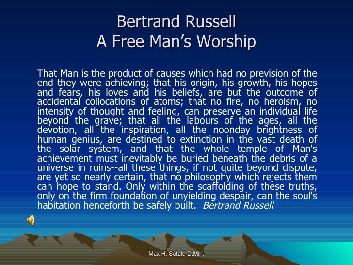 A Free Mans Worship